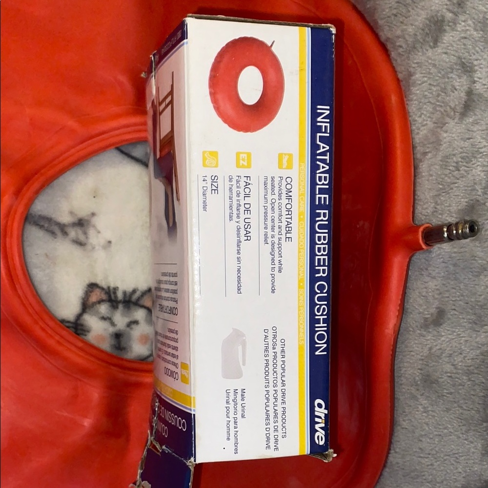 Drive Red Inflatable Rubber Cushion - Picture 7 of 15